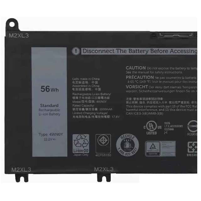 3500mAh Batterie Dell 4WN0Y Pour Dell Inspiron 13 7353 7577 7778 7779